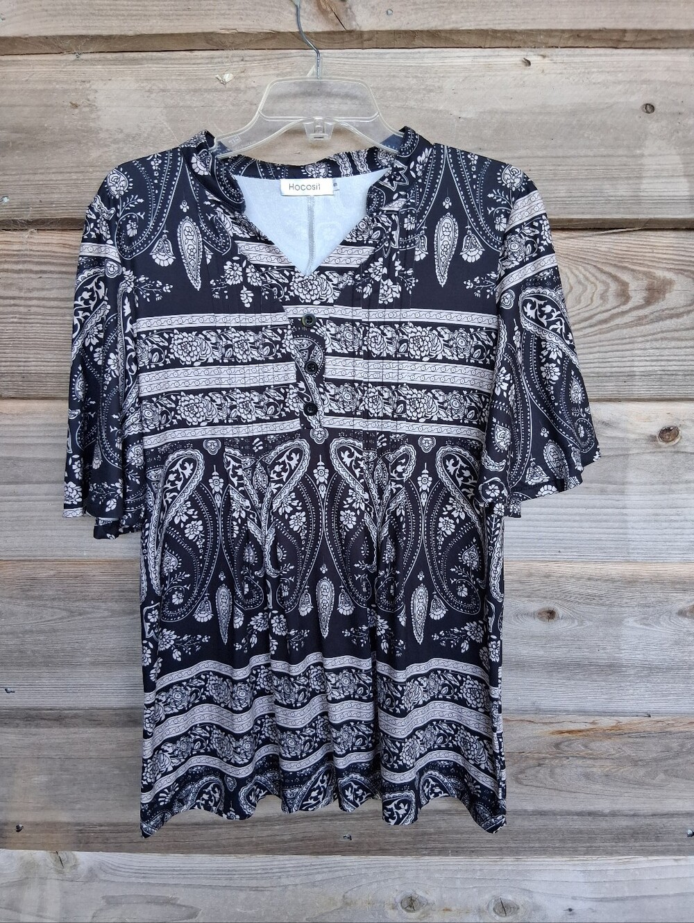 Hocosit Paisley Floral Print Top